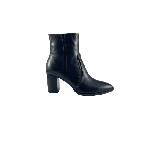 Django and Juliette Anahai Black Leather Ankle Boot