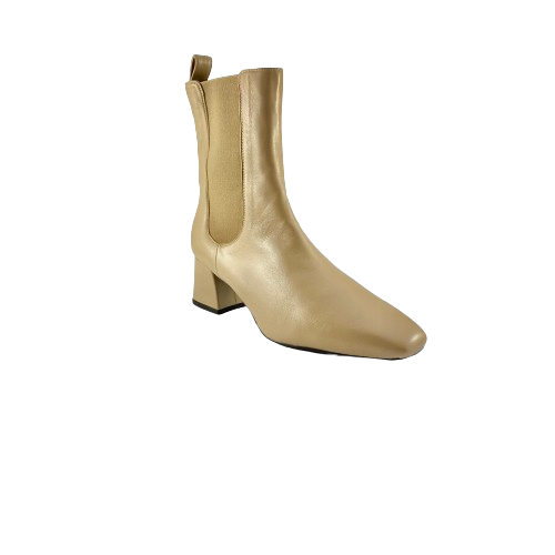 Unisa Lozoya Camel Leather Ankle Boot