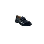 Django and Juliette Ishie Black Patent Loafer