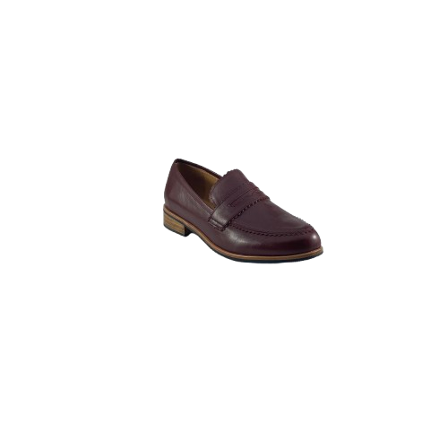 Django and Juliette Lastarr Burgundy Leather Loafer