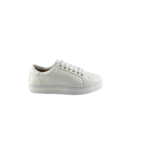 Alfie and Evie Paradise White Leather Sneaker