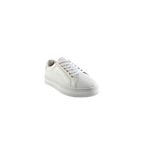Alfie and Evie Paradise White Leather Sneaker