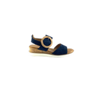 Cabello Aspen Sandal Navy Suede