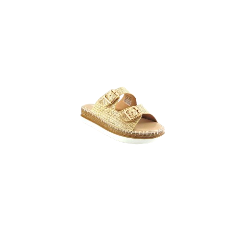 Just Bee Cassia Natural Raffia Slide
