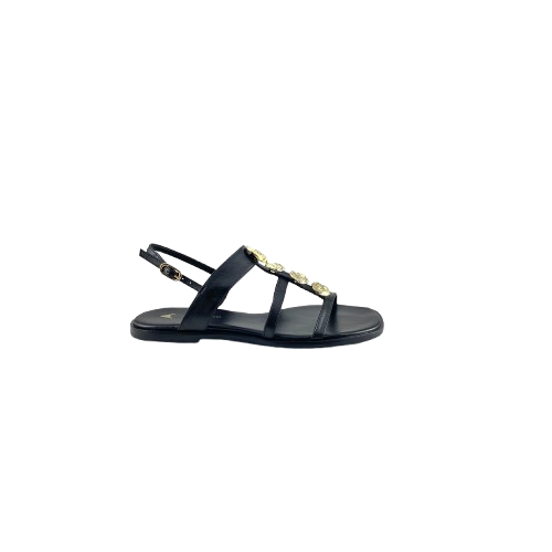 Carrano 777025 Leather Sandal Black