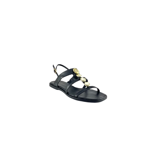 Carrano 777025 Leather Sandal Black