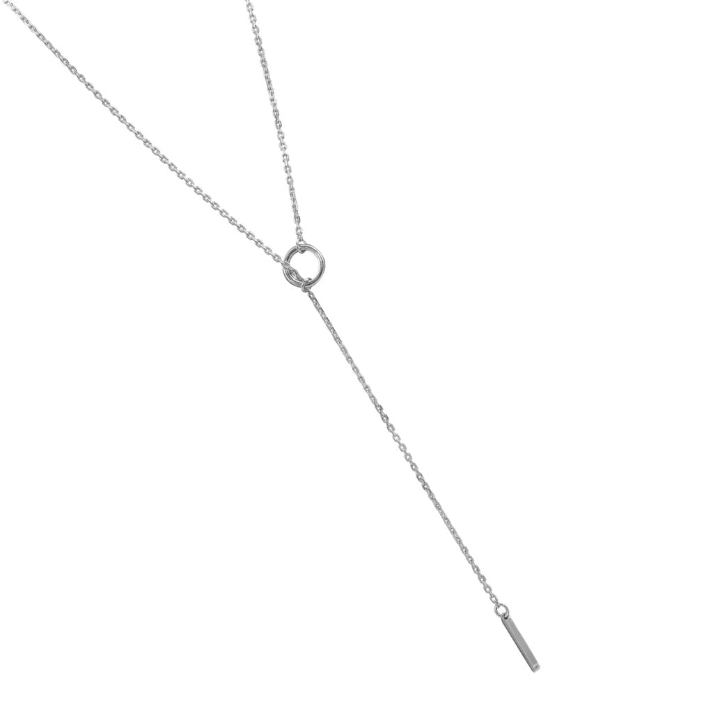 Von Treskow Fine Necklace With Loop & Bar Silver