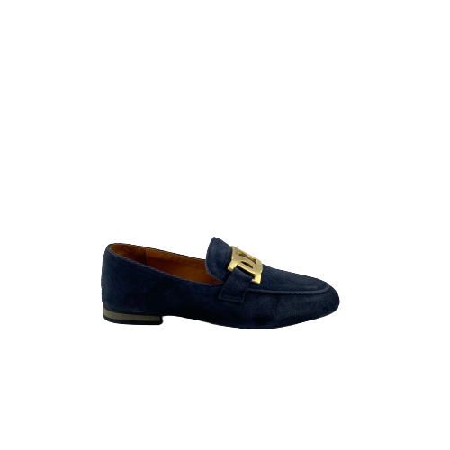 Babouche 5603 Navy Suede Loafer