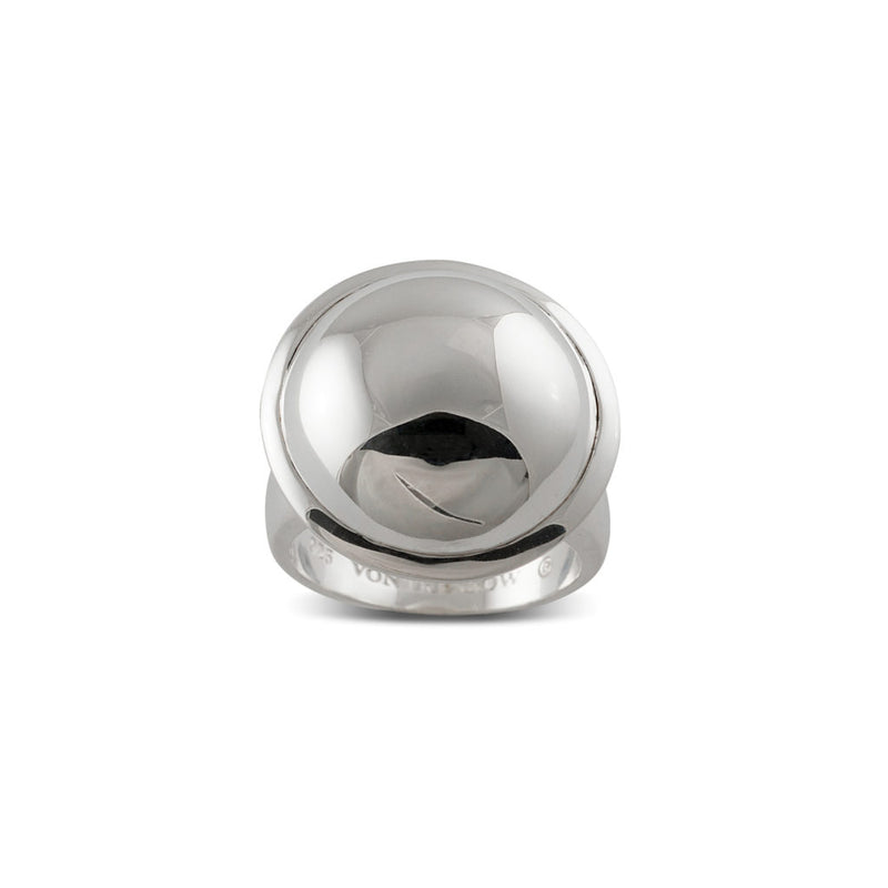 Von Treskow Large Dome Ring Silver