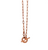 Von Treskow Clip Chain Necklace With VT Disc Toggle Rose Gold