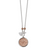 Two Tone Ball Chain Penny Token Necklace Two Toned